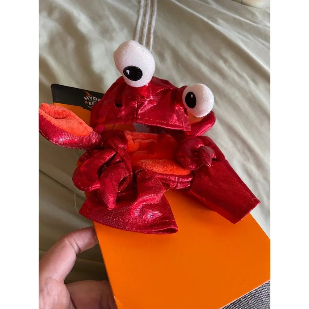 Hyde and Eek Boutique Red Shimmery Lobster Pet Halloween Costume - 2-pc